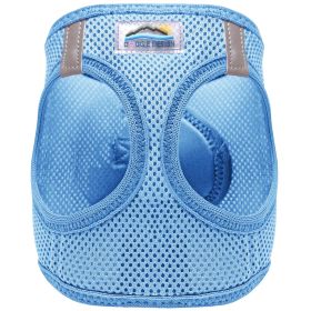 American River Solid Ultra Choke Free Dog Harness (Color: light blue, size: XX-Small)