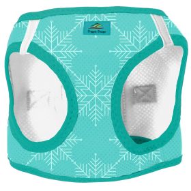 American River Choke Free Dog Harness Holiday Collection (Color: Snowflake, size: medium)
