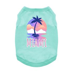 Miami Dog Shirt (Color: Teal, size: small)