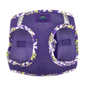 American River Choke Free Harness Hawaiian Trim (Color: Paisley Purple, size: small)